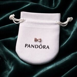 Pandora Blush Bow Charm with Pink Stones